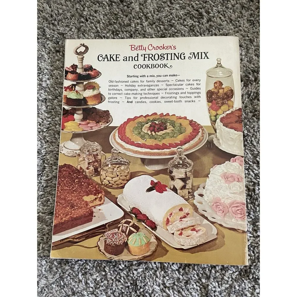 1966 Betty Crocker’s Cake and Frosting Mix Cookbook 1st Edition 2nd Printing